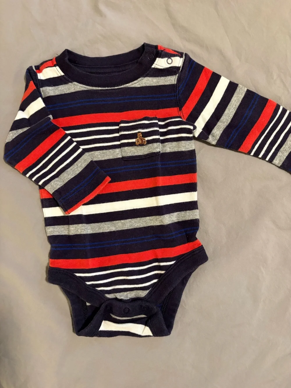 BabyGAP & Old Navy 3-6M Matching LongSleeve Outfit Set - Navy and Red